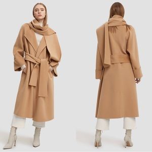 Lattelier Long Straight Cut Cashmere Coat